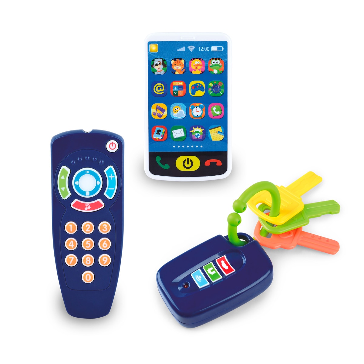 Imagen 0 de Set interactivo Llavero de coche, móvil y mando a distancia con luz y sonidos El Corte Inglés