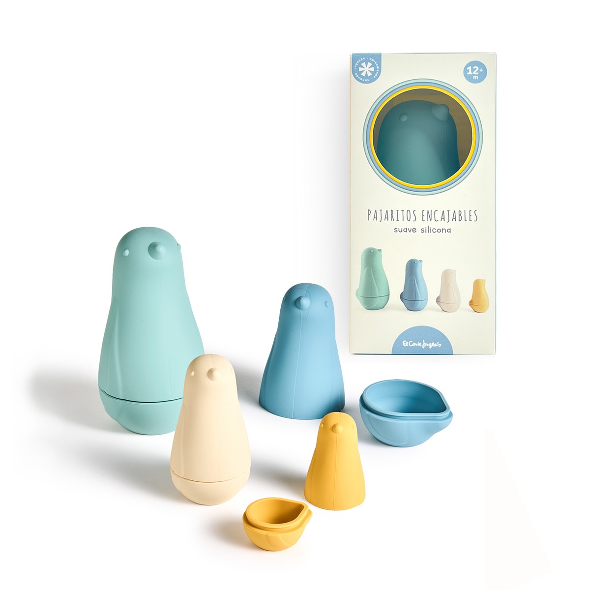 Imagem 0 de Conjunto de Pássaros de Silicone 4 uni