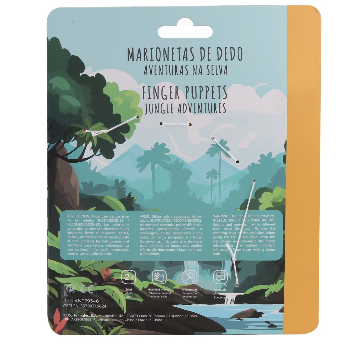 Marionetas de dedos Aventuras en la selva El Corte Inglés 3