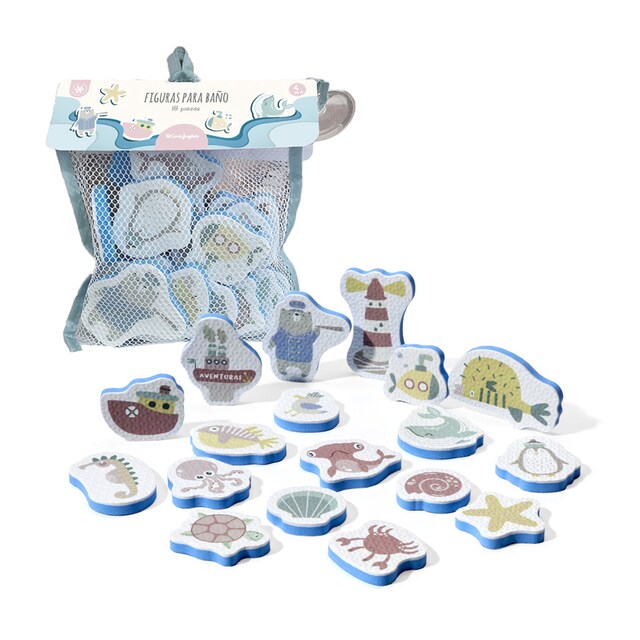 Imagen 0 de Juguetede baño Figuras marineras 17 piezas El Corte Inglés
