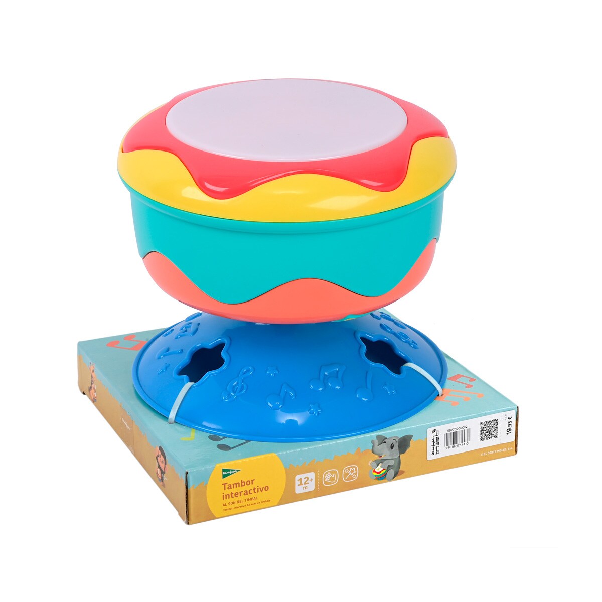 Tambor interactivo con luz y melodías Al son del timbal El Corte