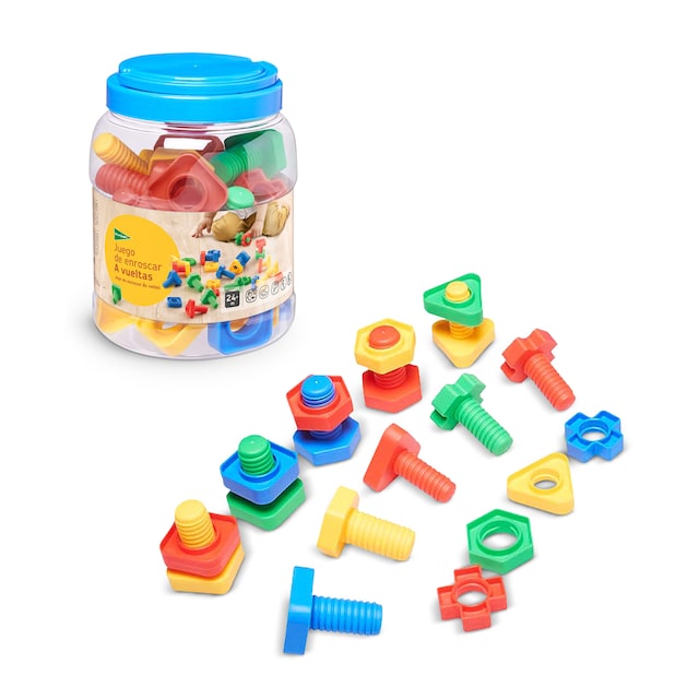 Juego de enroscar de tuercas y tornillos A vueltas El Corte Inglés