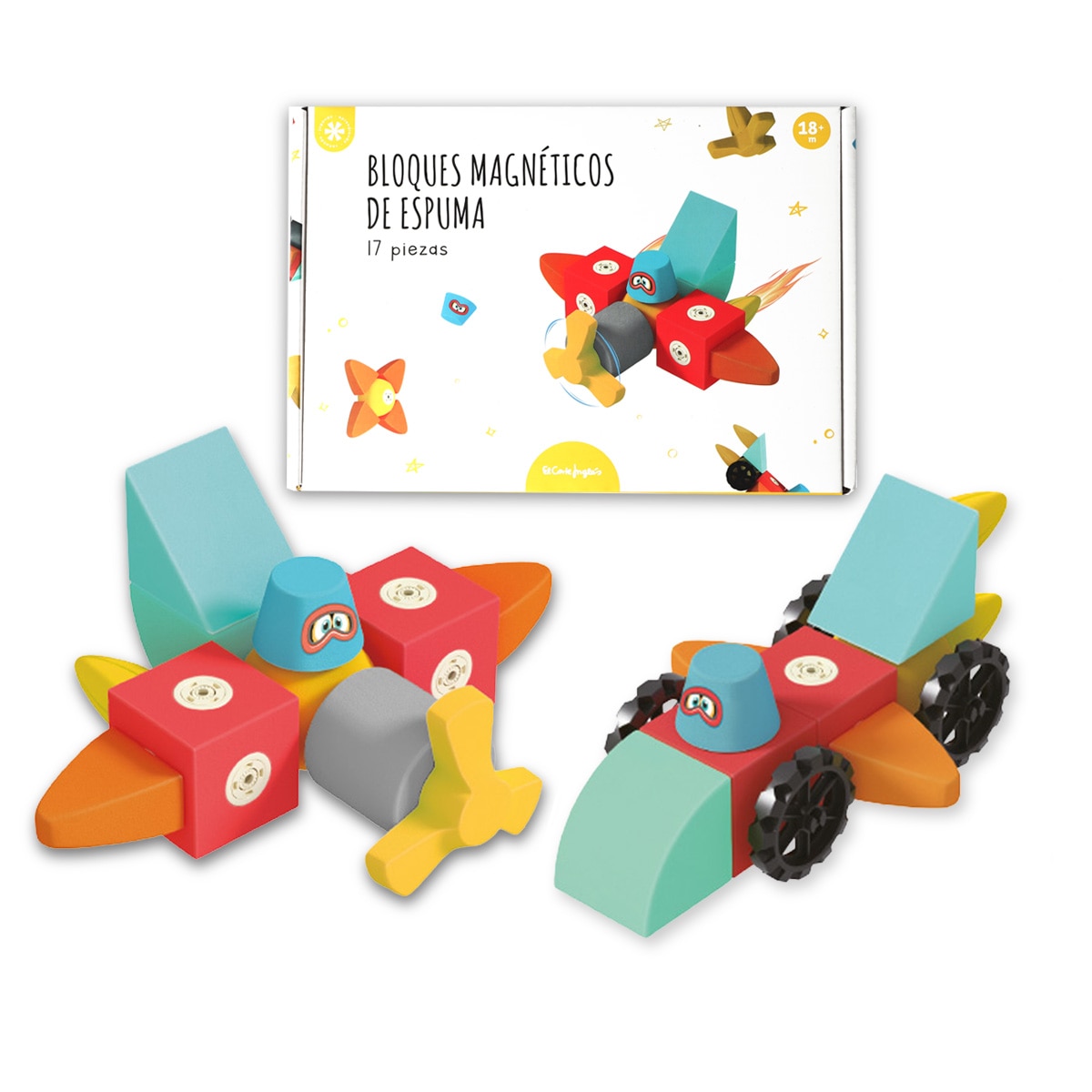 El Corte Inglés – Bloques magnéticos de espuma 17 piezas El Corte Inglés.