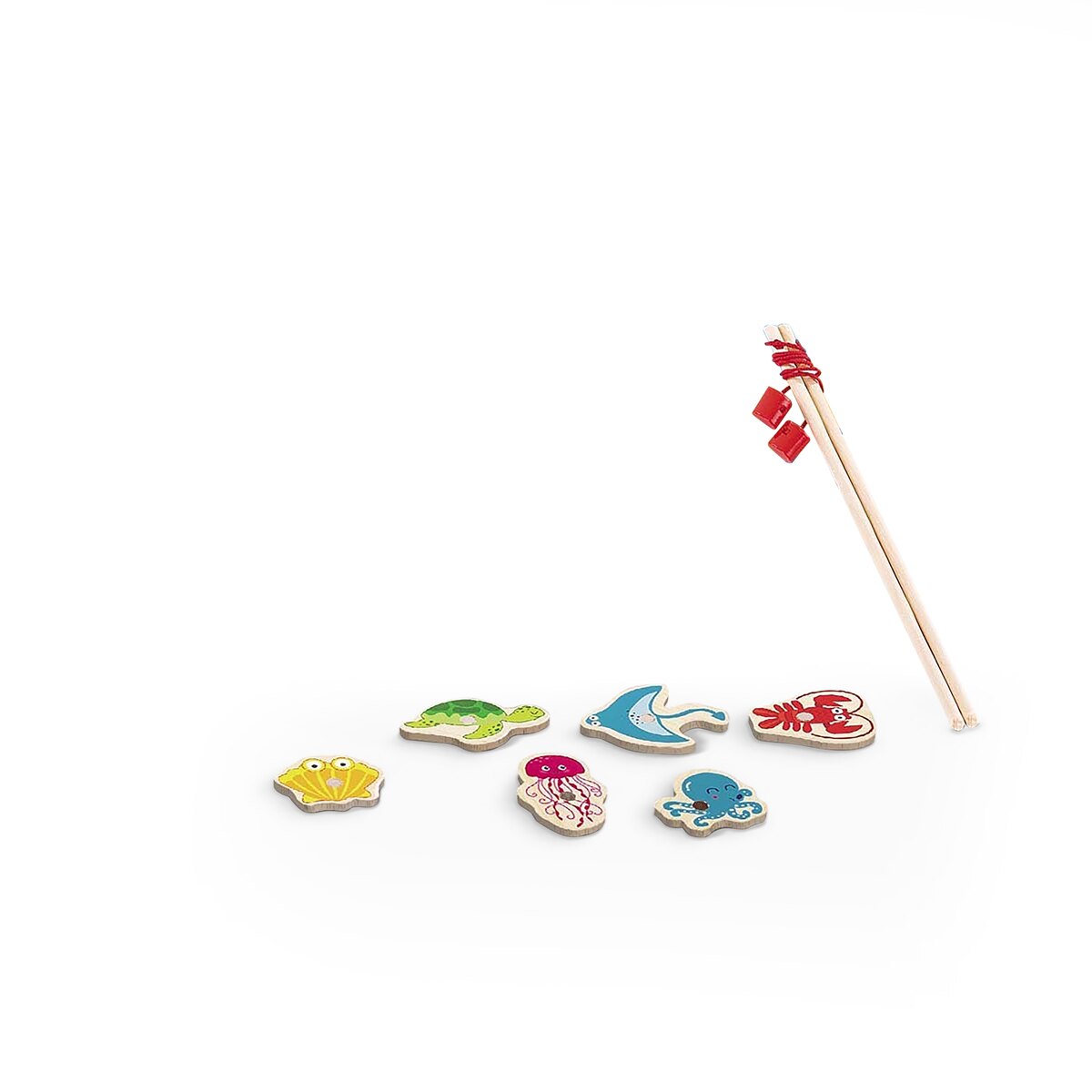 Juego de pesca magnético de madera sostenible El Corte Inglés 3