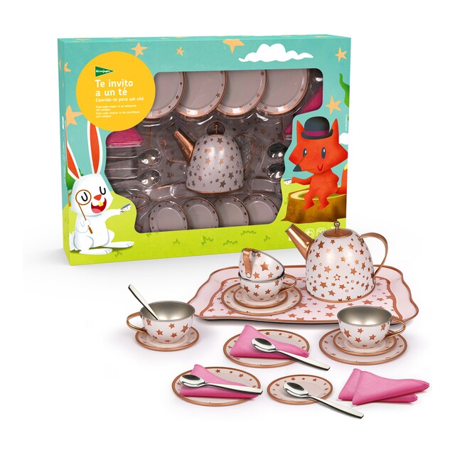 Imagen 0 de Juego de té metálico  22 piezas El Corte Inglés