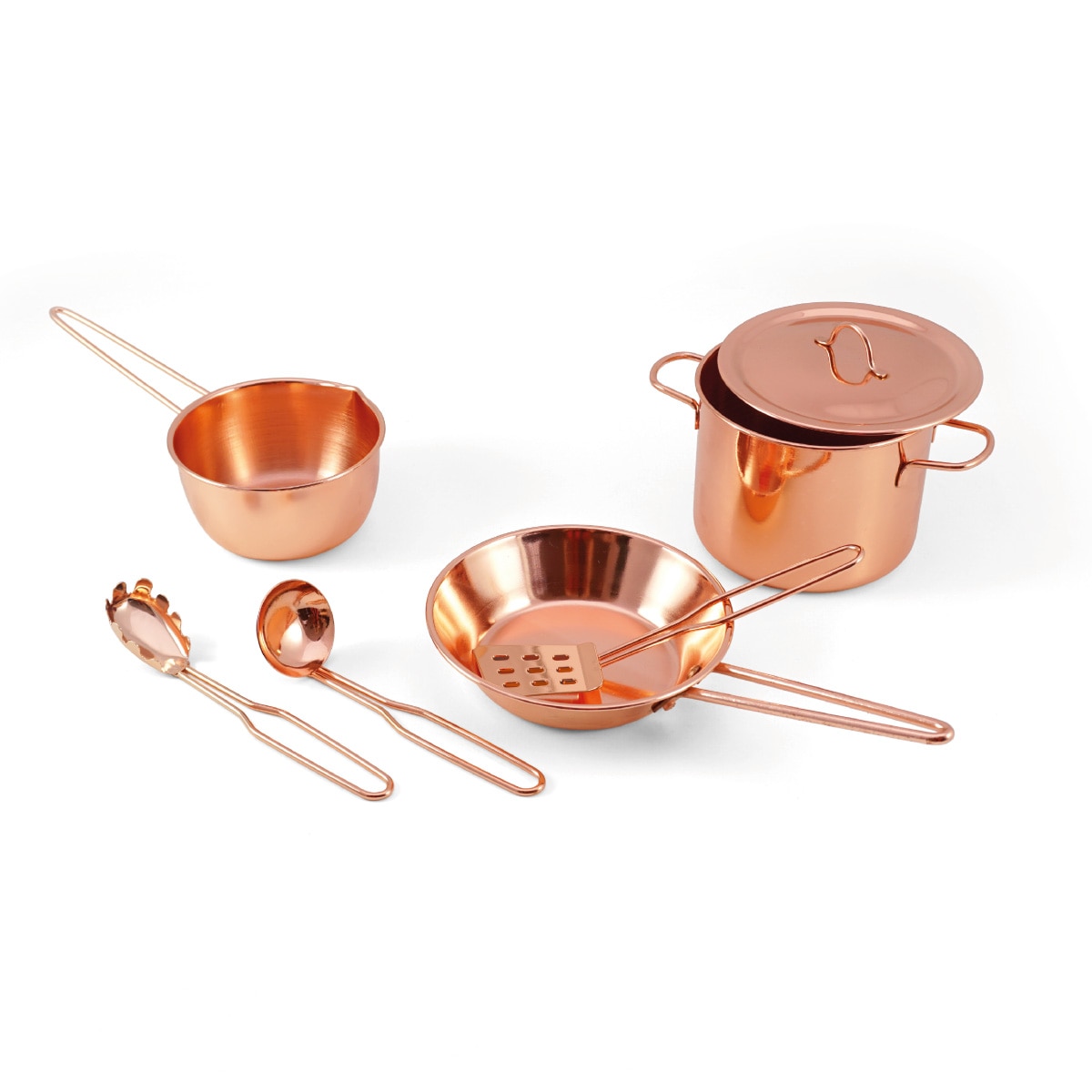 Set de cocinitas de cobre El Corte Inglés 2