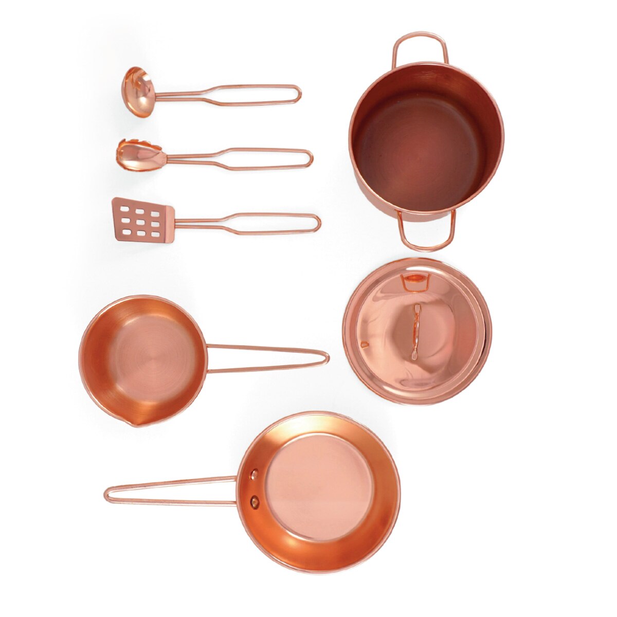 Set de cocinitas de cobre El Corte Inglés 3