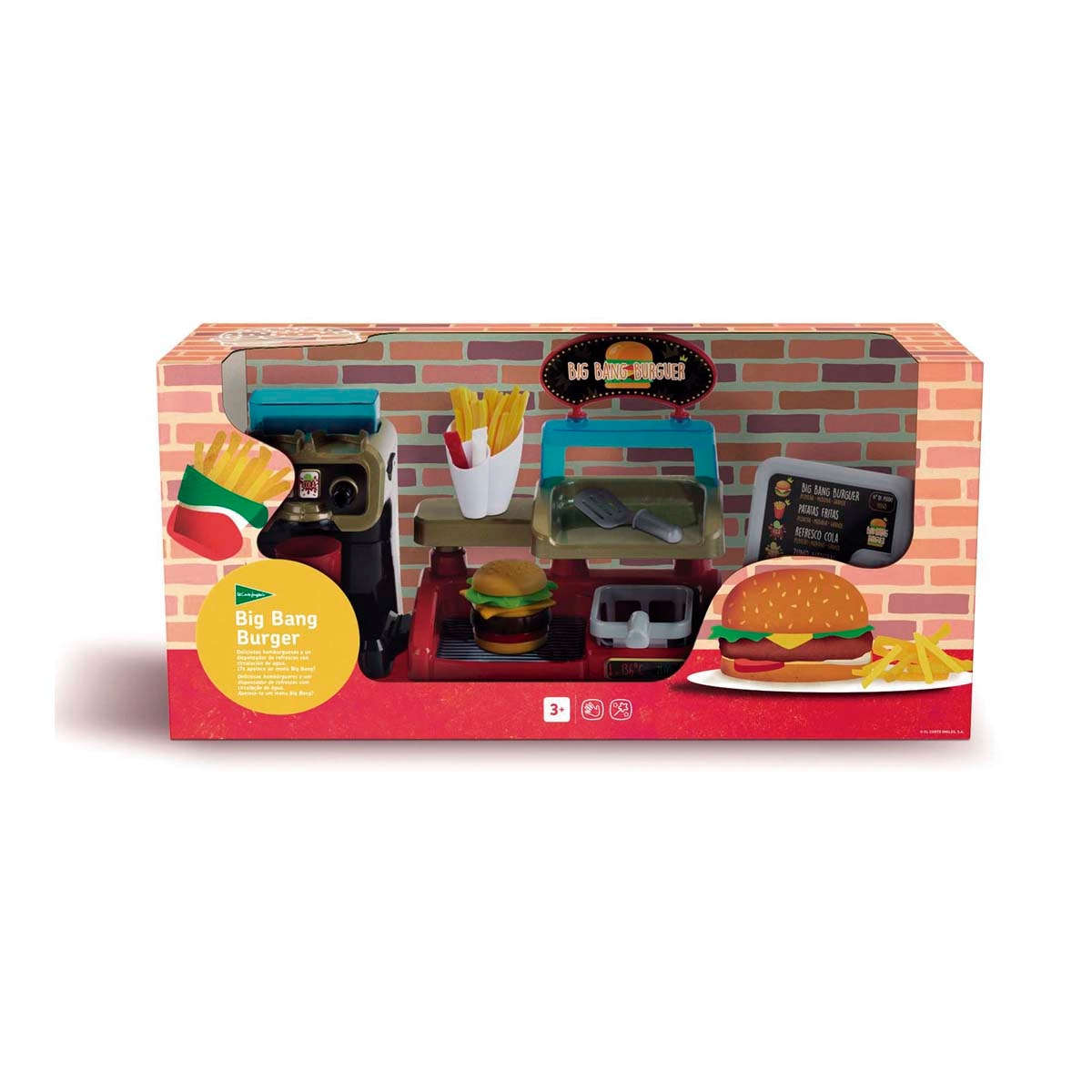 Set de hamburguesería con pantalla táctil y dispensador de bebidas con circulación de agua Big Bang Burguer El Corte Inglés 2