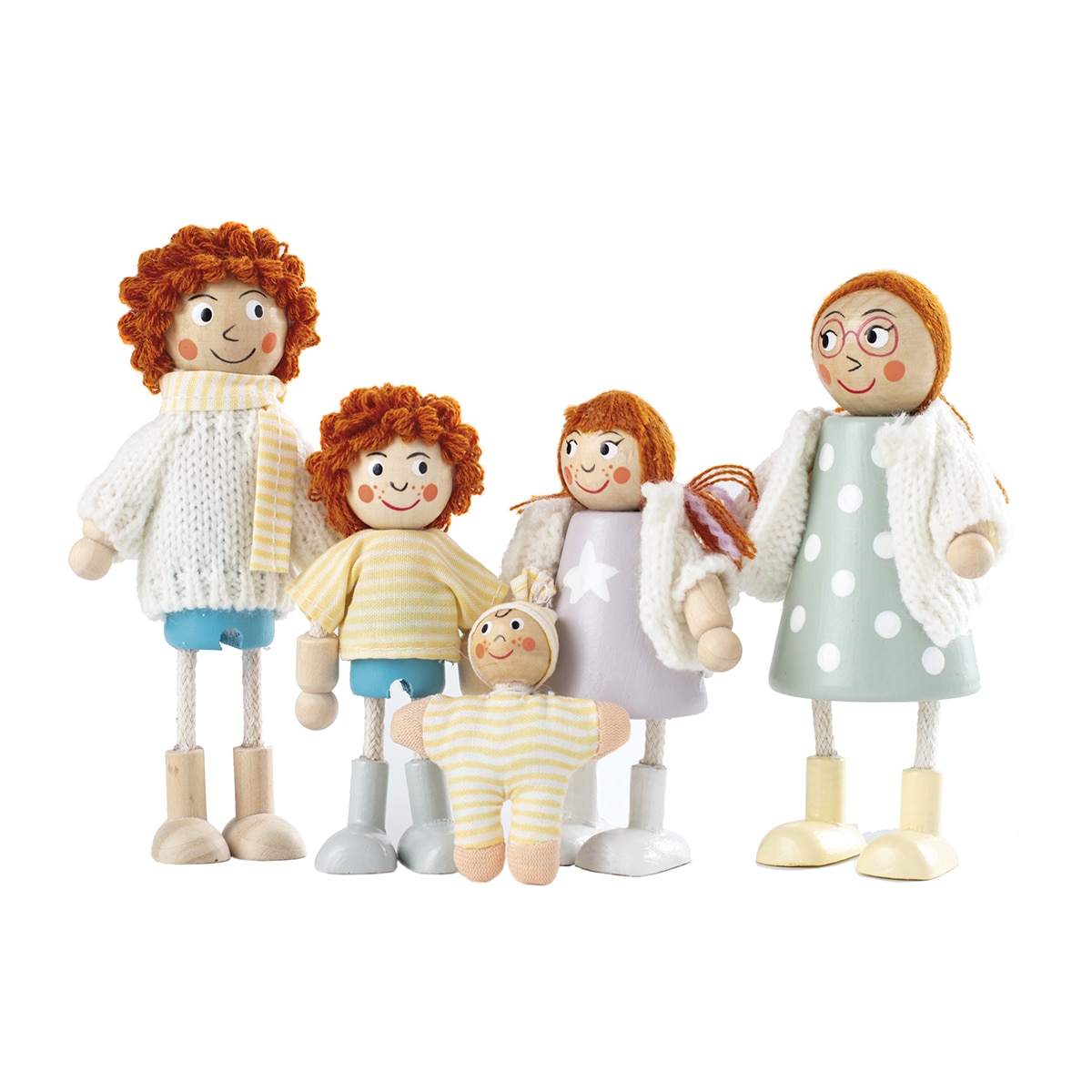 Imagem 0 de Família de Bonecos de Madeira The Gingerwood El Corte Inglés