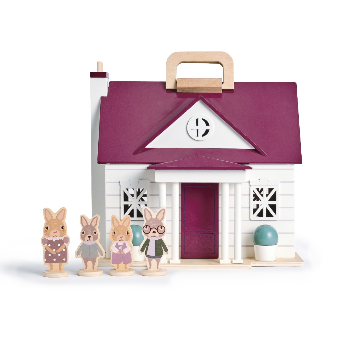 Casa de muñecas de madera portatil El Corte Inglés 2
