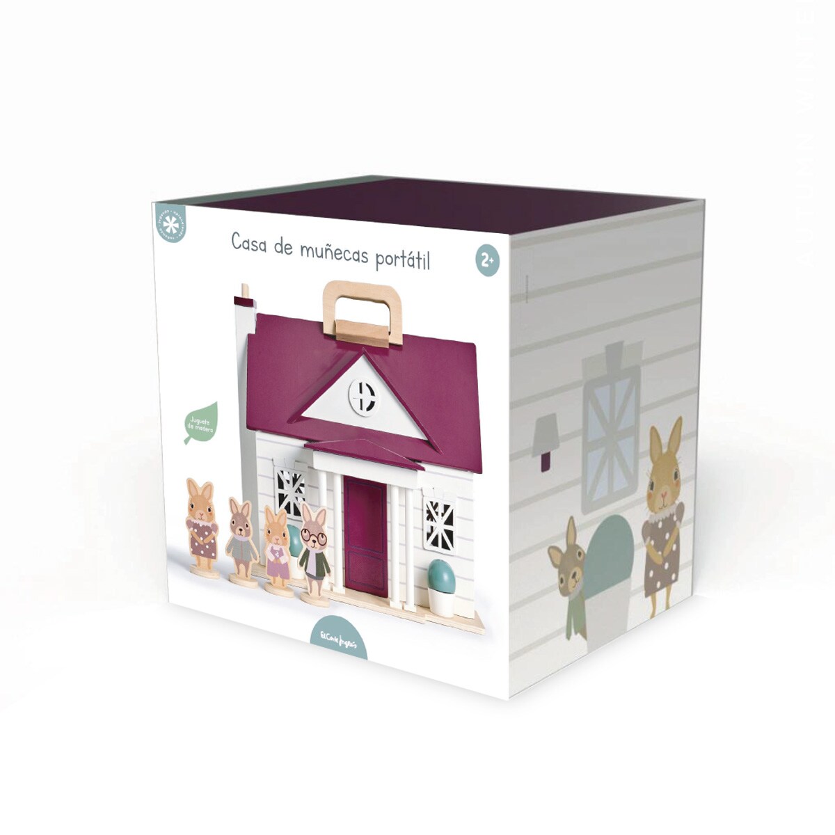 Casa de muñecas de madera portatil El Corte Inglés 3