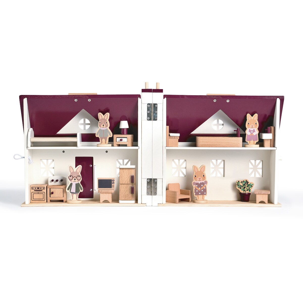 Casa de muñecas de madera portatil El Corte Inglés 4