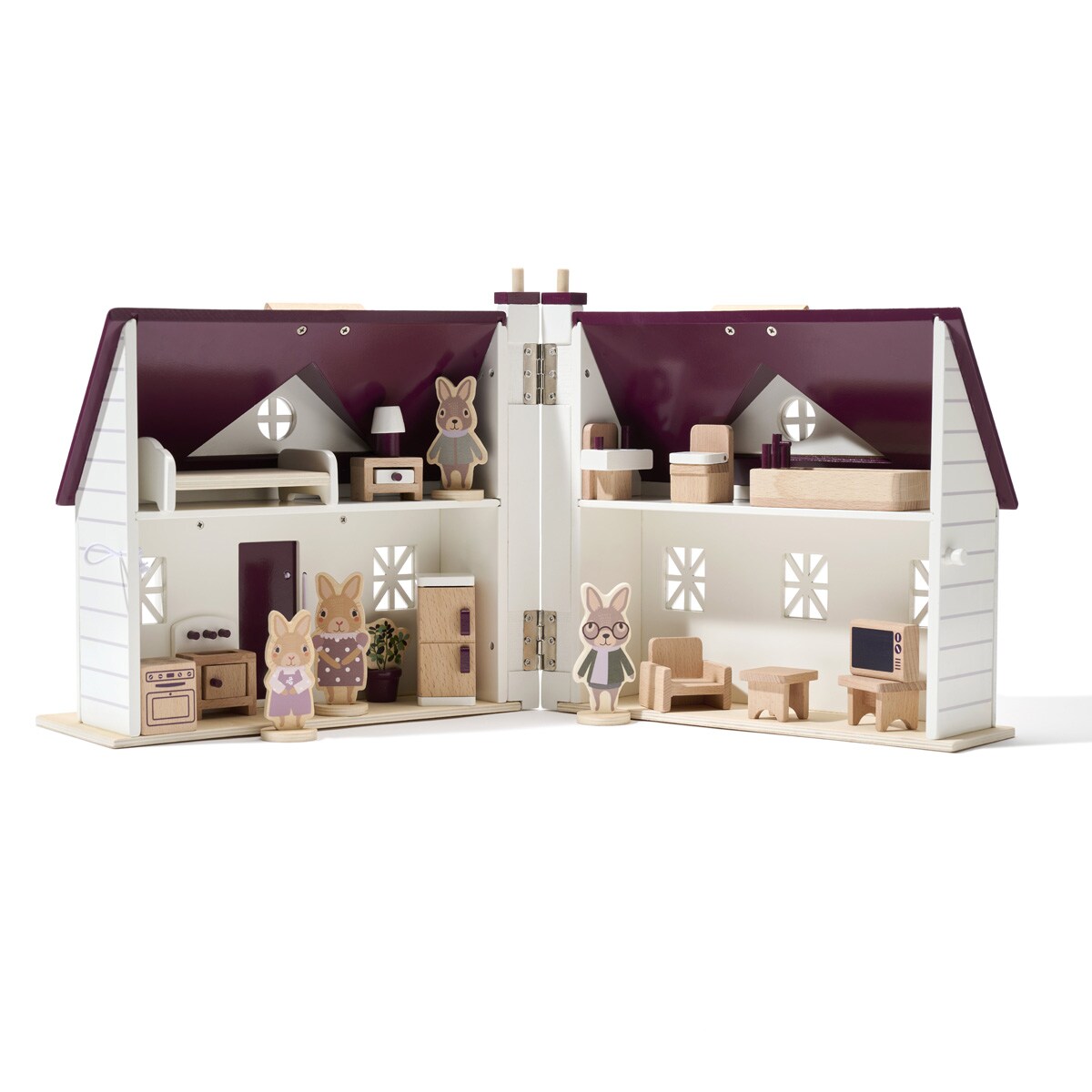 Casa de muñecas de madera portatil El Corte Inglés 6