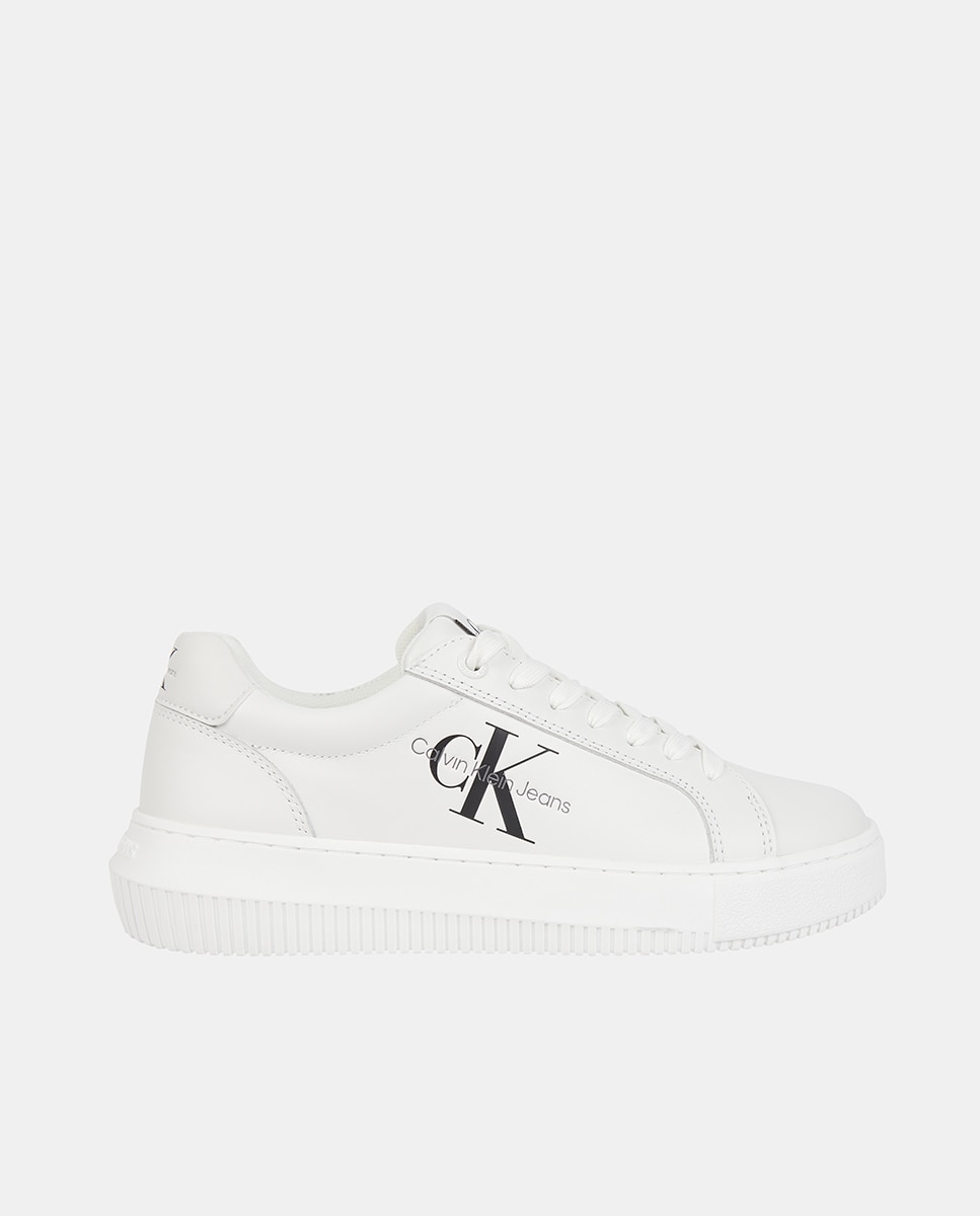 Calvin Klein - Zapatillas de mujer tipo casco con monograma.