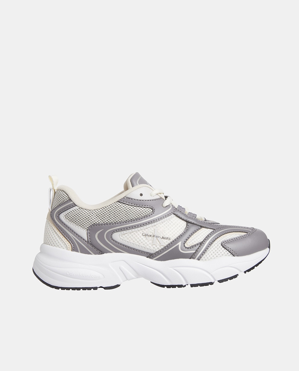 Calvin Klein - Zapatillas de mujer estilo retro en malla.