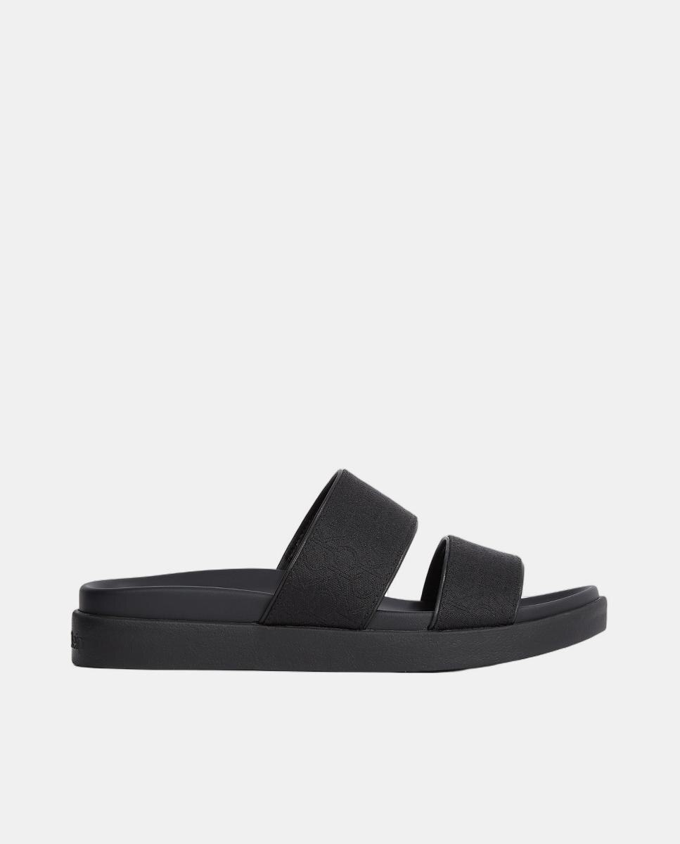 Sandalias de doble tira de mujer - Calvin Klein - Negro Negro-1