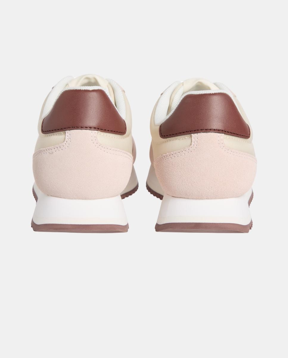 Sapatilhas Casual Tipo Runner Castanho-claro-3