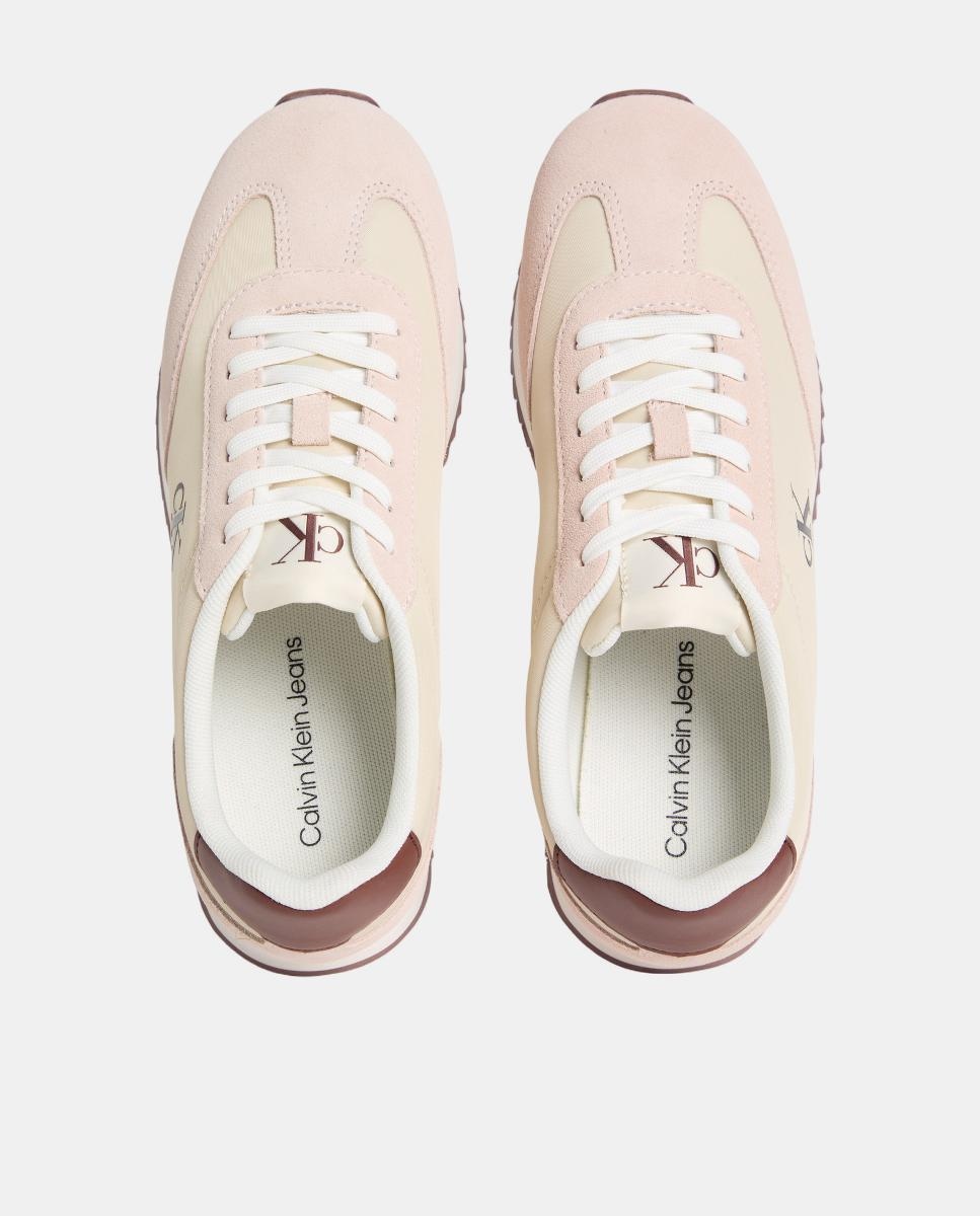 Sapatilhas Casual Tipo Runner Castanho-claro-5