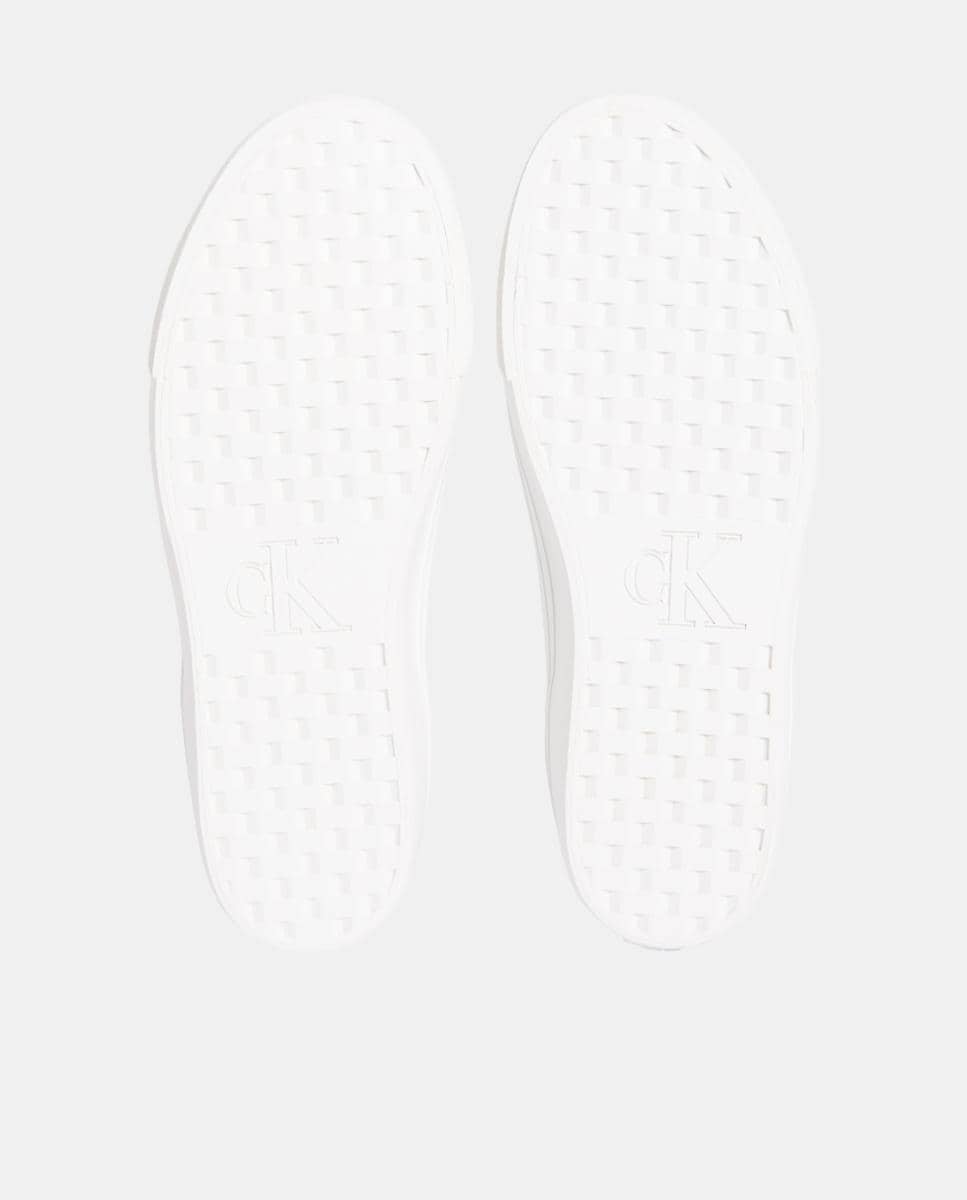 Sapatilhas Baixas com Plataforma Branco-5