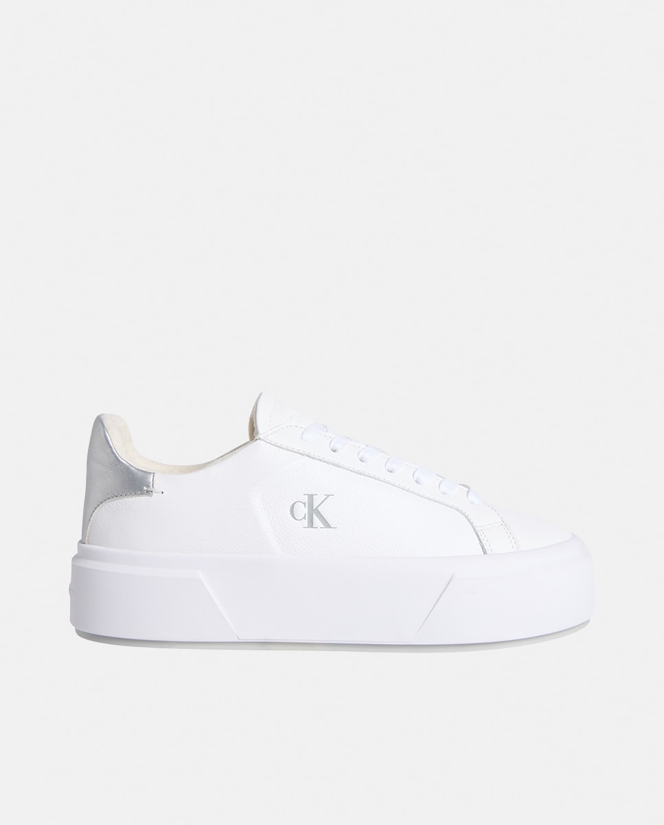 Calvin Klein - Zapatilla casual metalizada de plataforma.