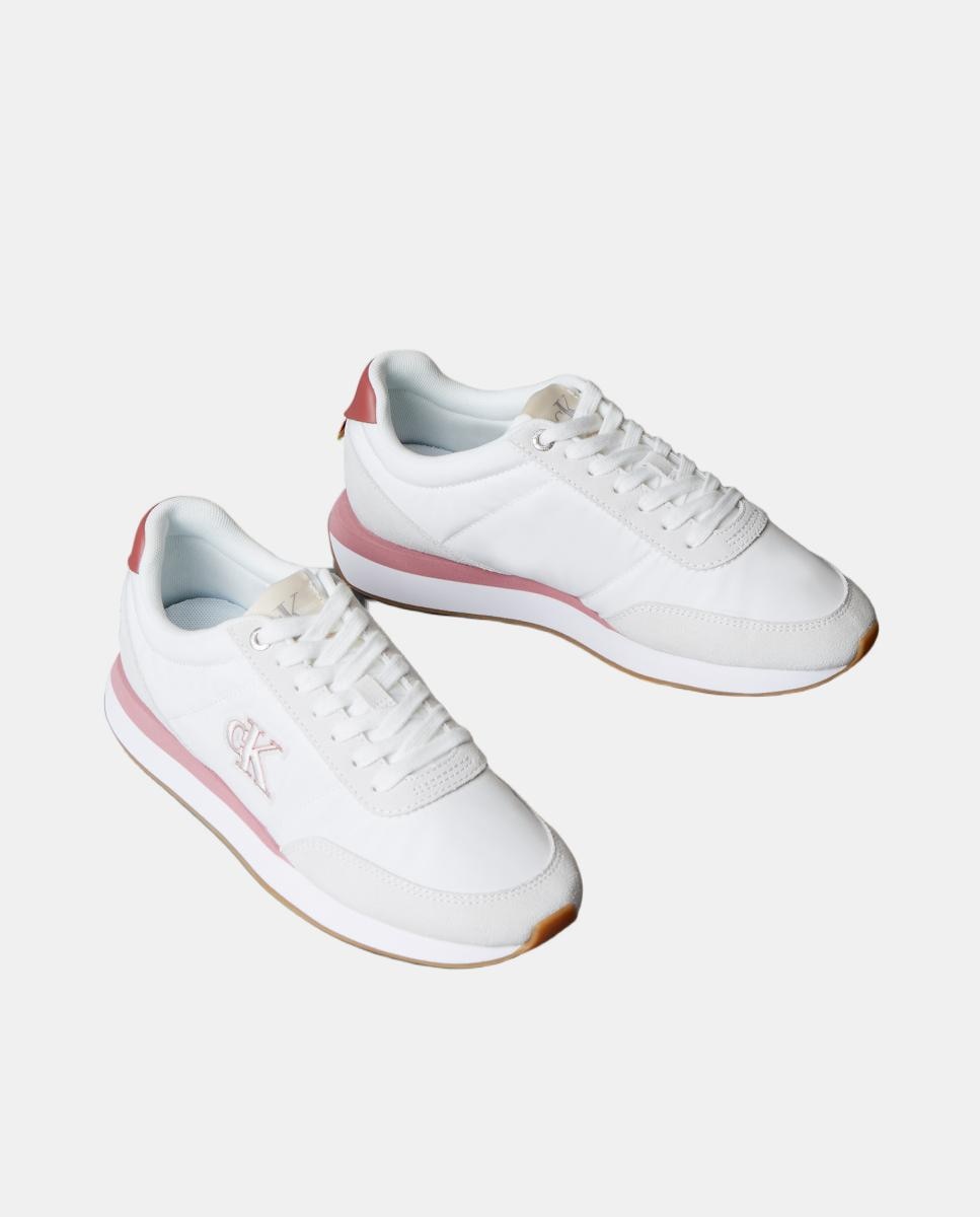 Sapatilhas Retro Básicas de Nylon Branco-2
