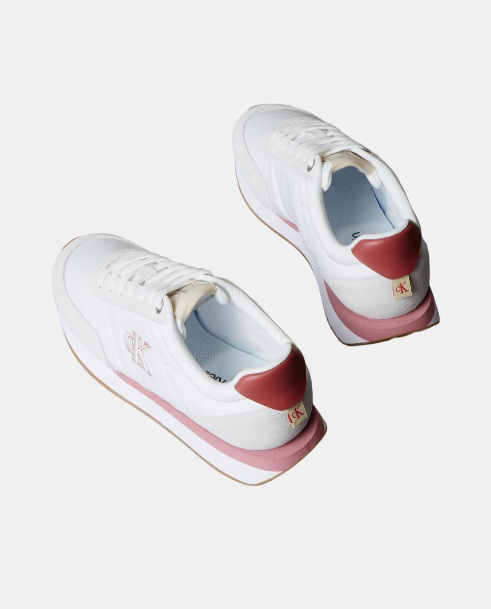 Sapatilhas Retro Básicas de Nylon Branco-3