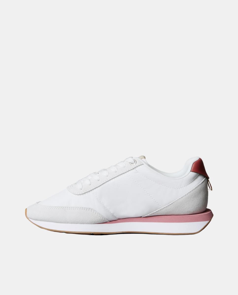 Sapatilhas Retro Básicas de Nylon Branco-5