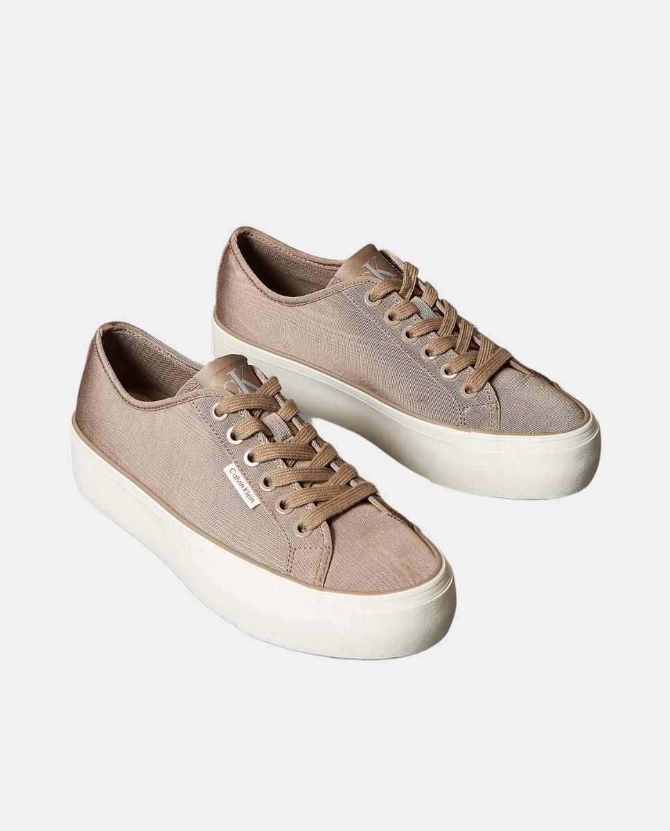 Sapatilhas de Lona Taupe-2