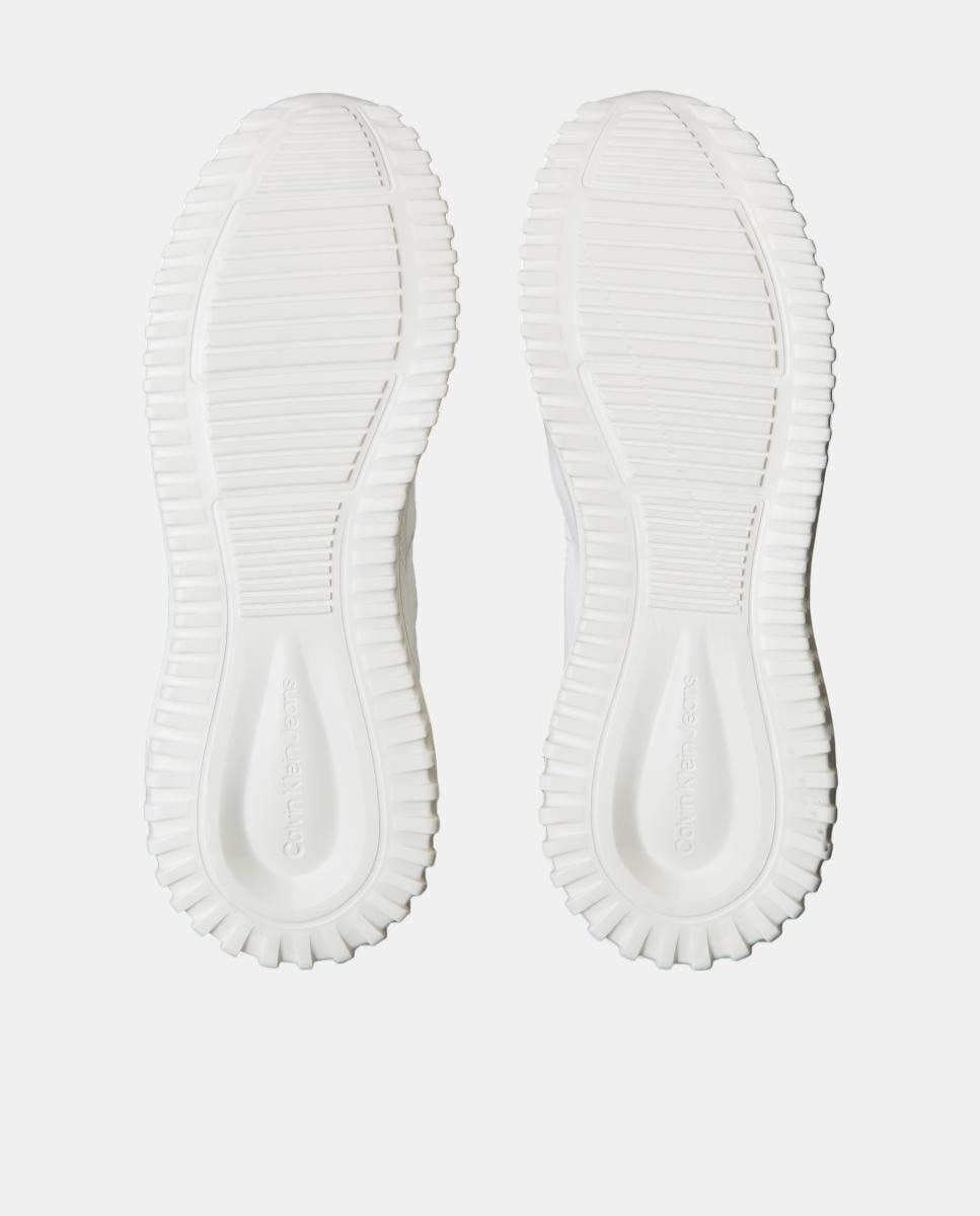 Sapatilhas Runner com Detalhes Metalizados Branco-6