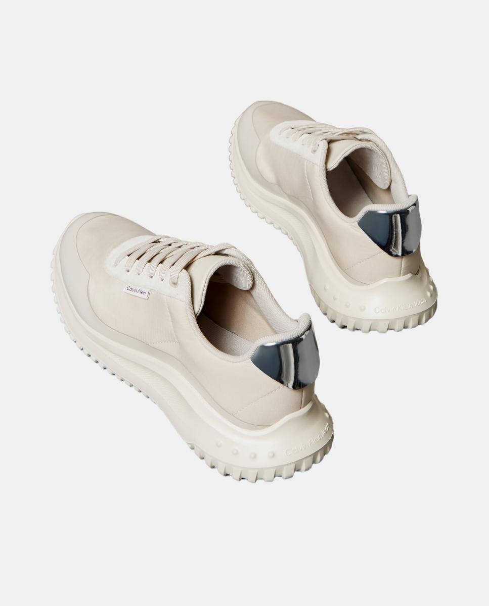 Sapatilhas Runner Metalizadas Bege-3