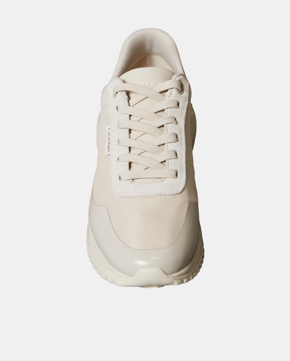 Sapatilhas Runner Metalizadas Bege-4