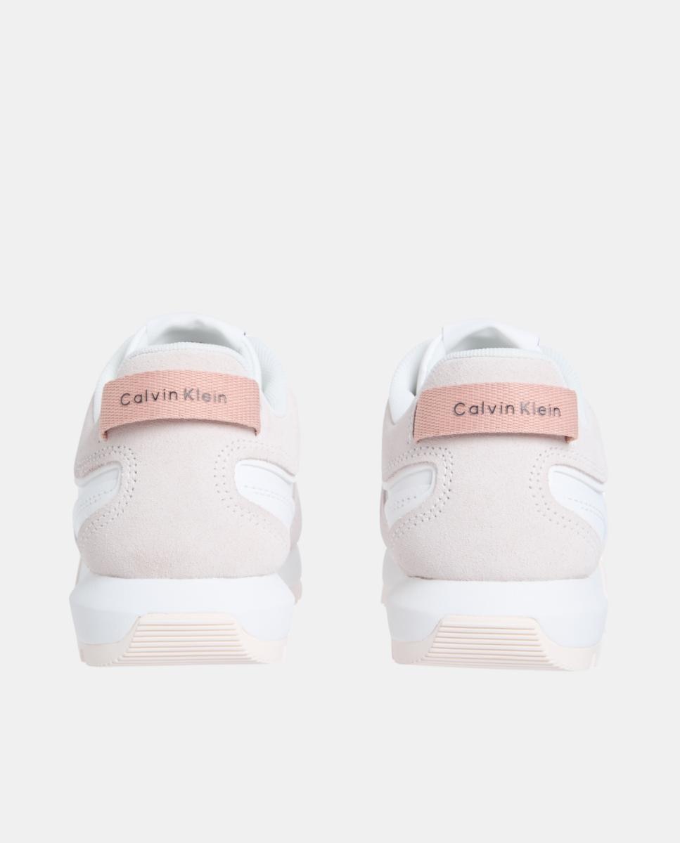Sapatilhas Runner em Pele Branco-4