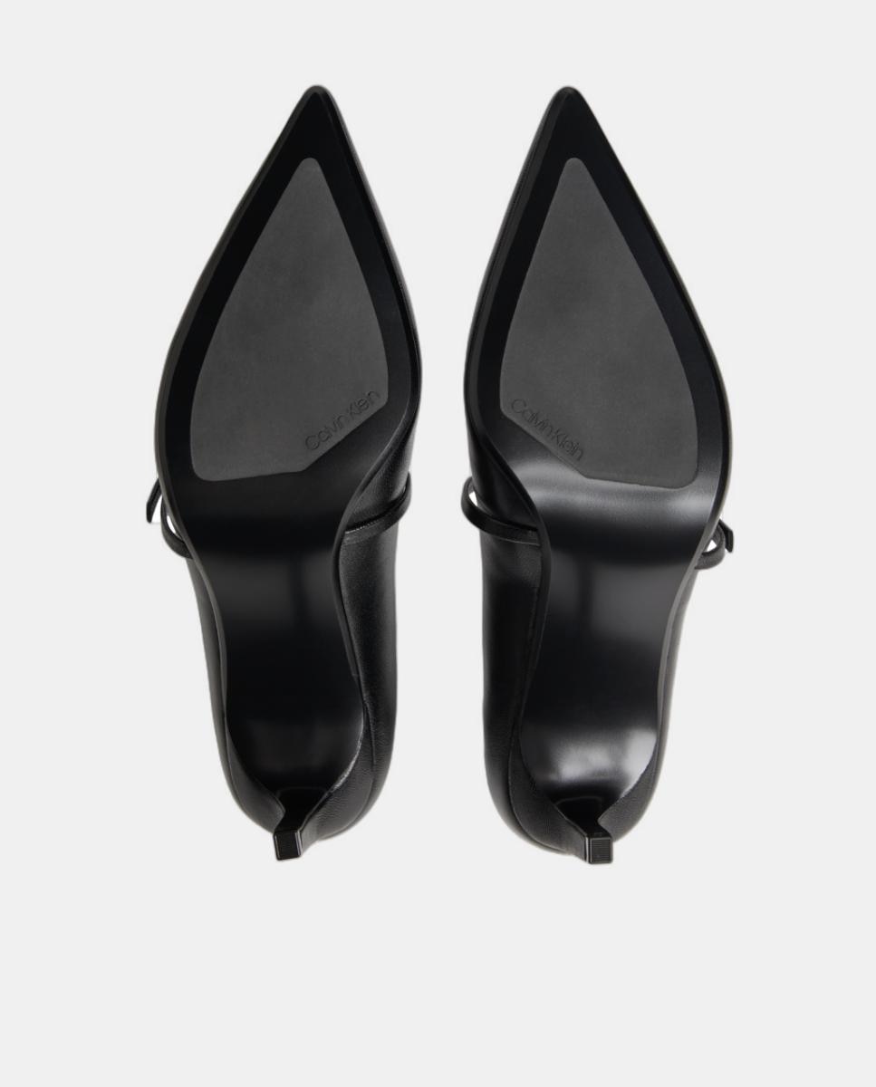 Sapatos de Salto de 7 cm em Pele Preto-4