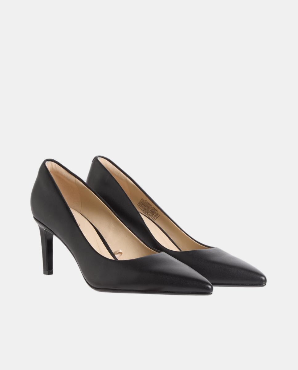 Sapatos de Salto Stiletto em Pele 70 mm Preto-2