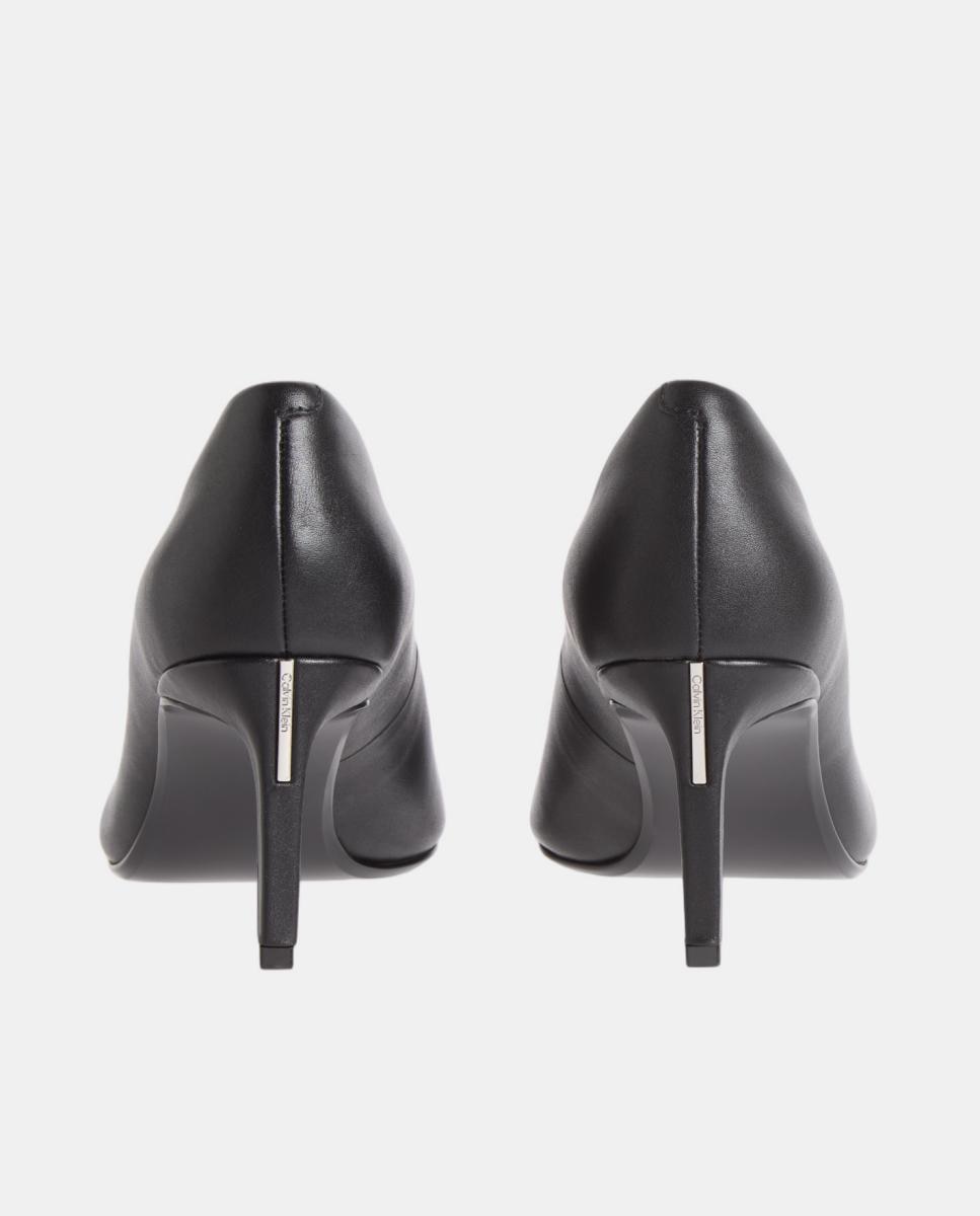 Sapatos de Salto Stiletto em Pele 70 mm Preto-4