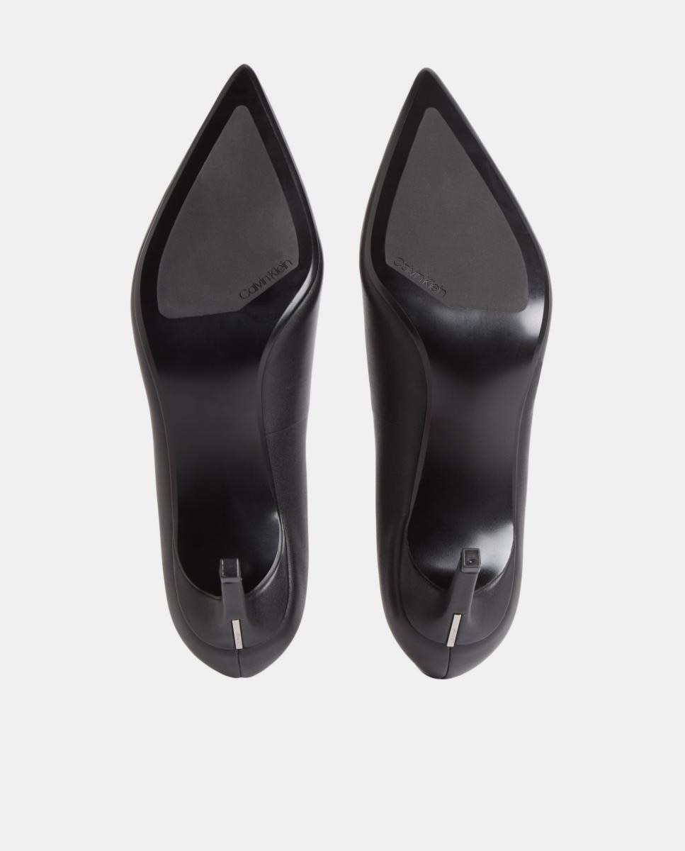 Sapatos de Salto Stiletto em Pele 70 mm Preto-5