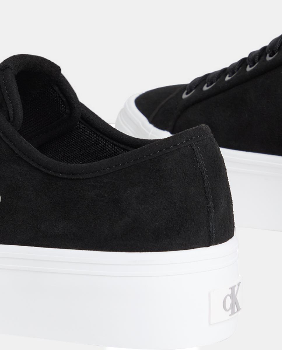 Zapatilla plataforma Calvin Klein de ante - Negro Negro-3