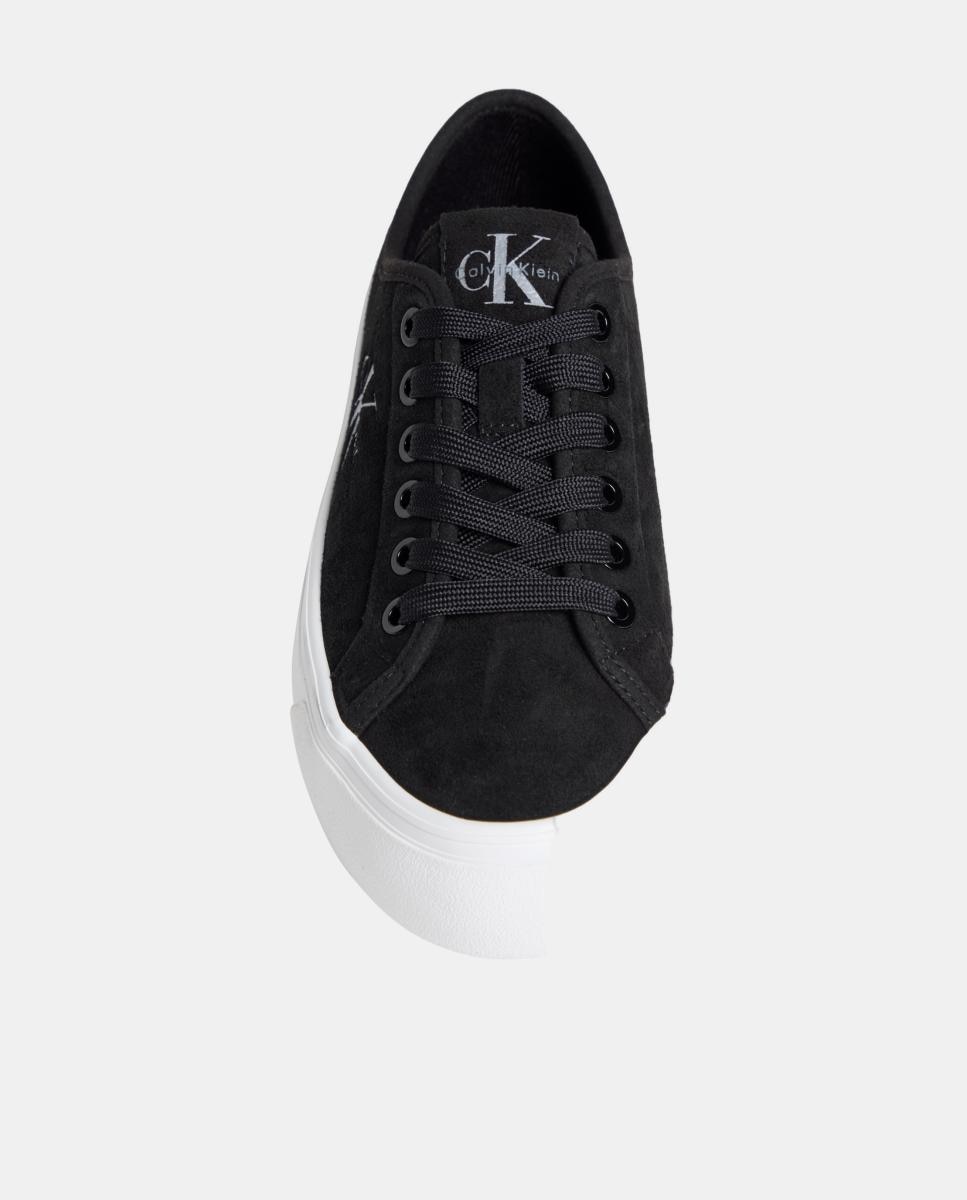 Zapatilla plataforma Calvin Klein de ante - Negro Negro-4