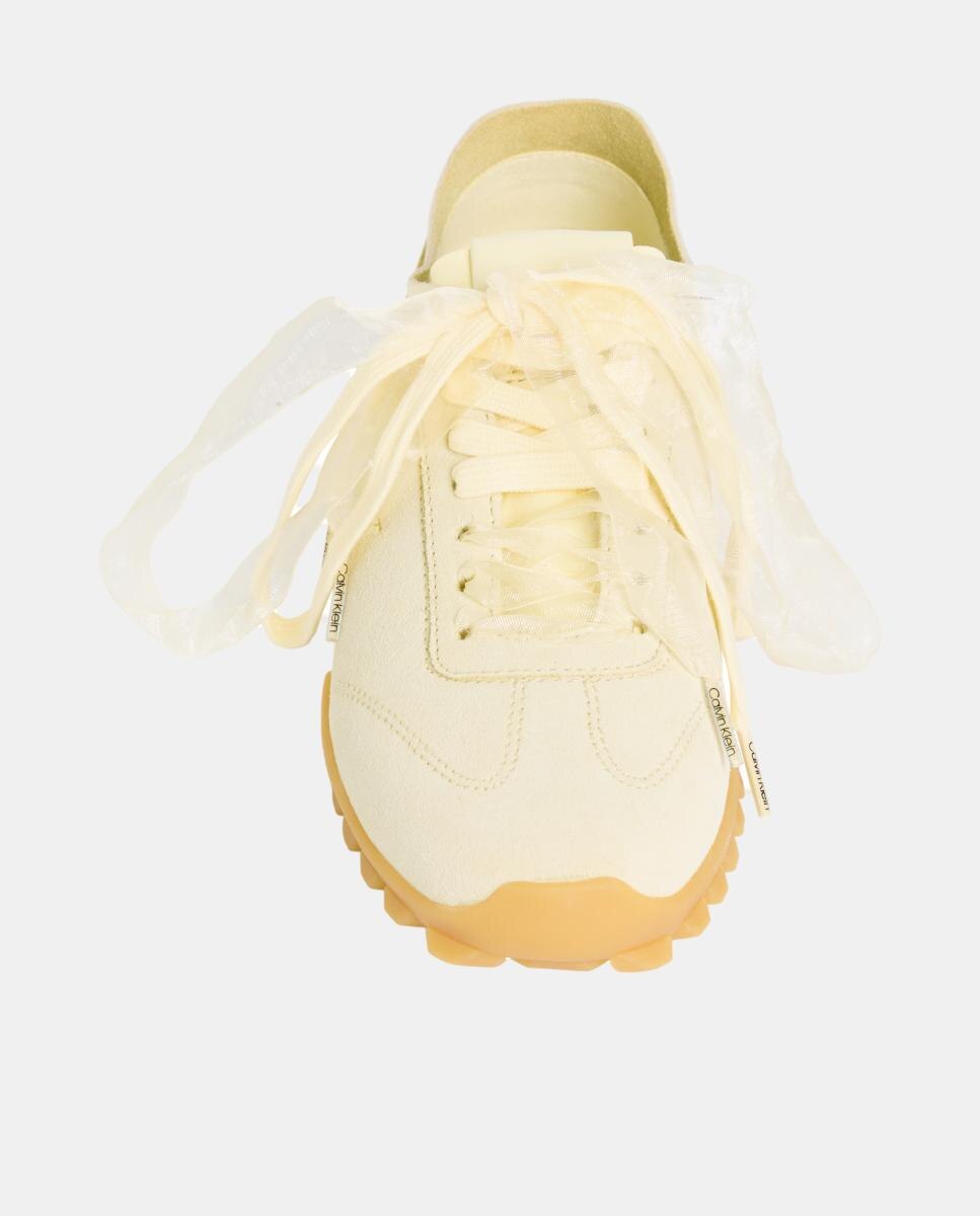 Sapatilhas Runner de Camurça Creme-4