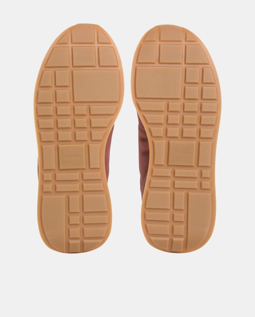 Sapatilhas Runner com Acabamento Acetinado Rosa Blush-5