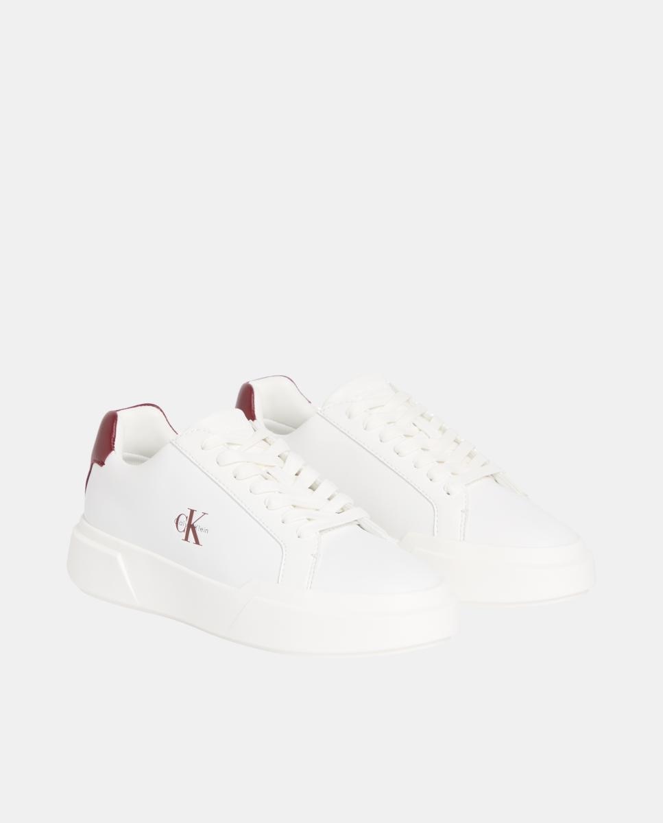 Sapatilhas em Pele Branco-2
