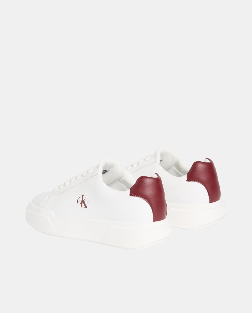Sapatilhas em Pele Branco-3