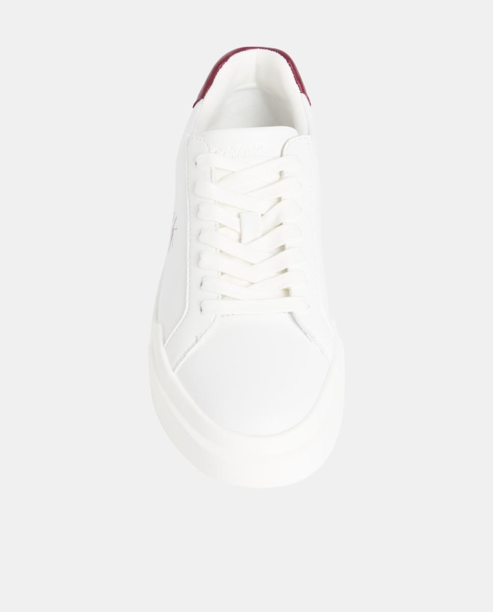 Sapatilhas em Pele Branco-4