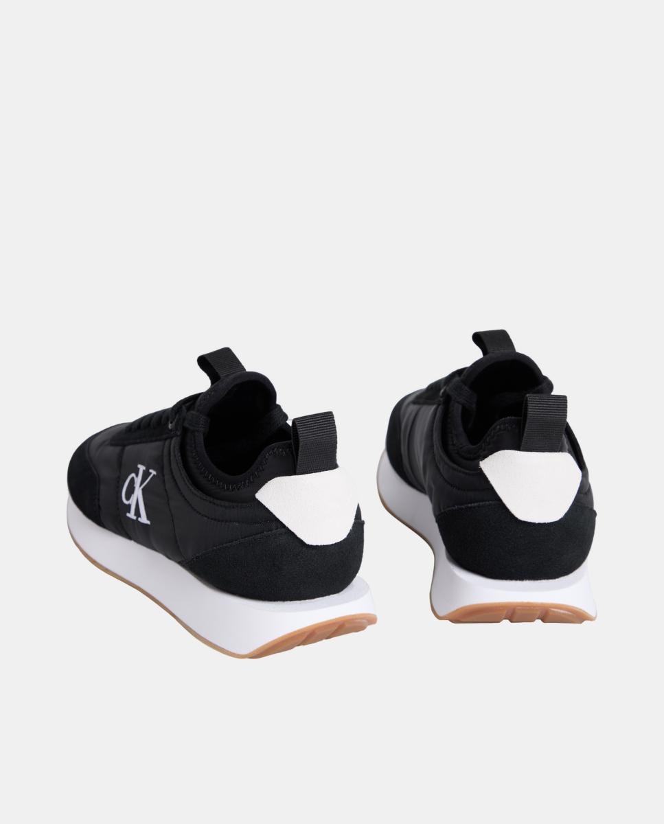 Sapatilhas Runner com Meia Preto-3