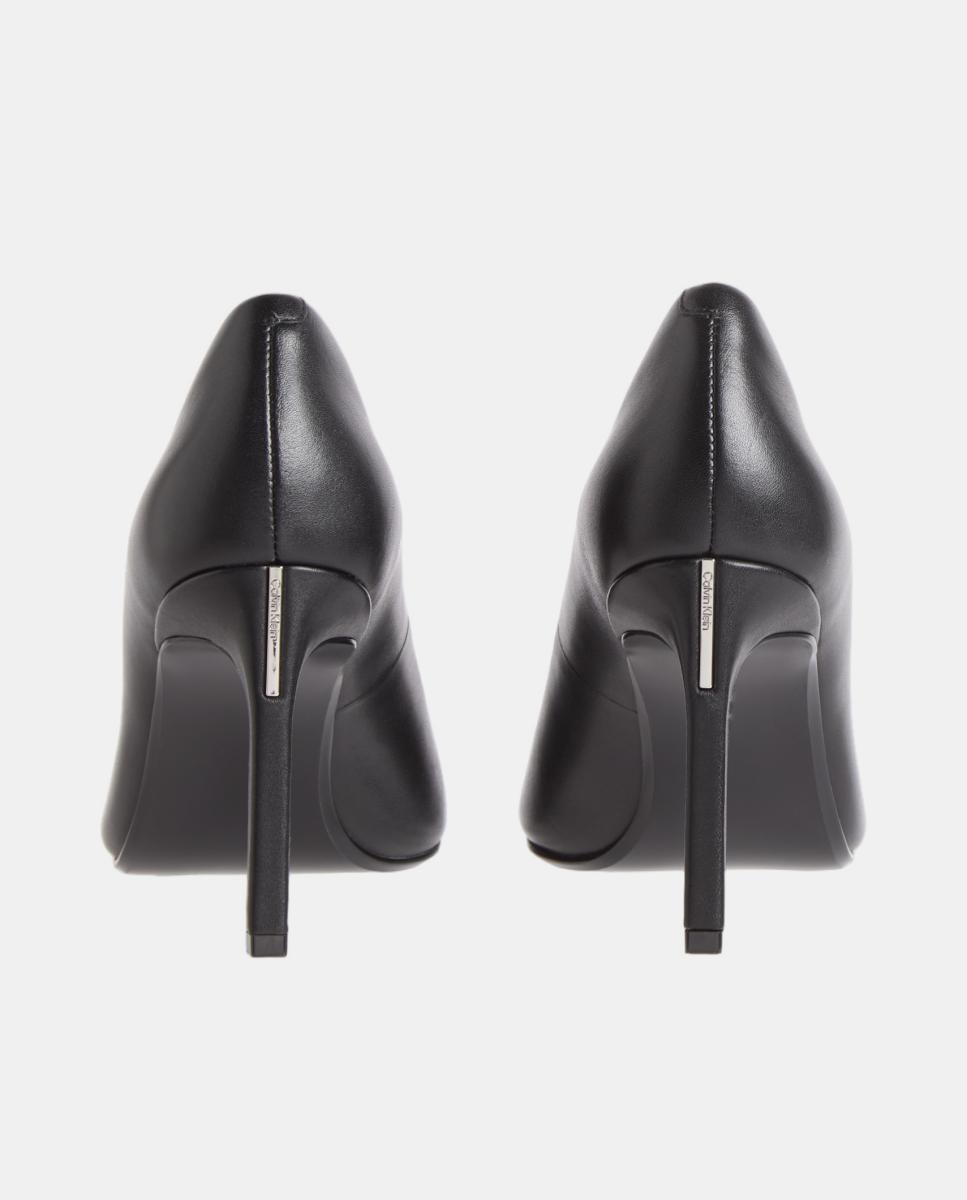 Sapatos de Salto Stiletto em Pele 90 mm Preto-4