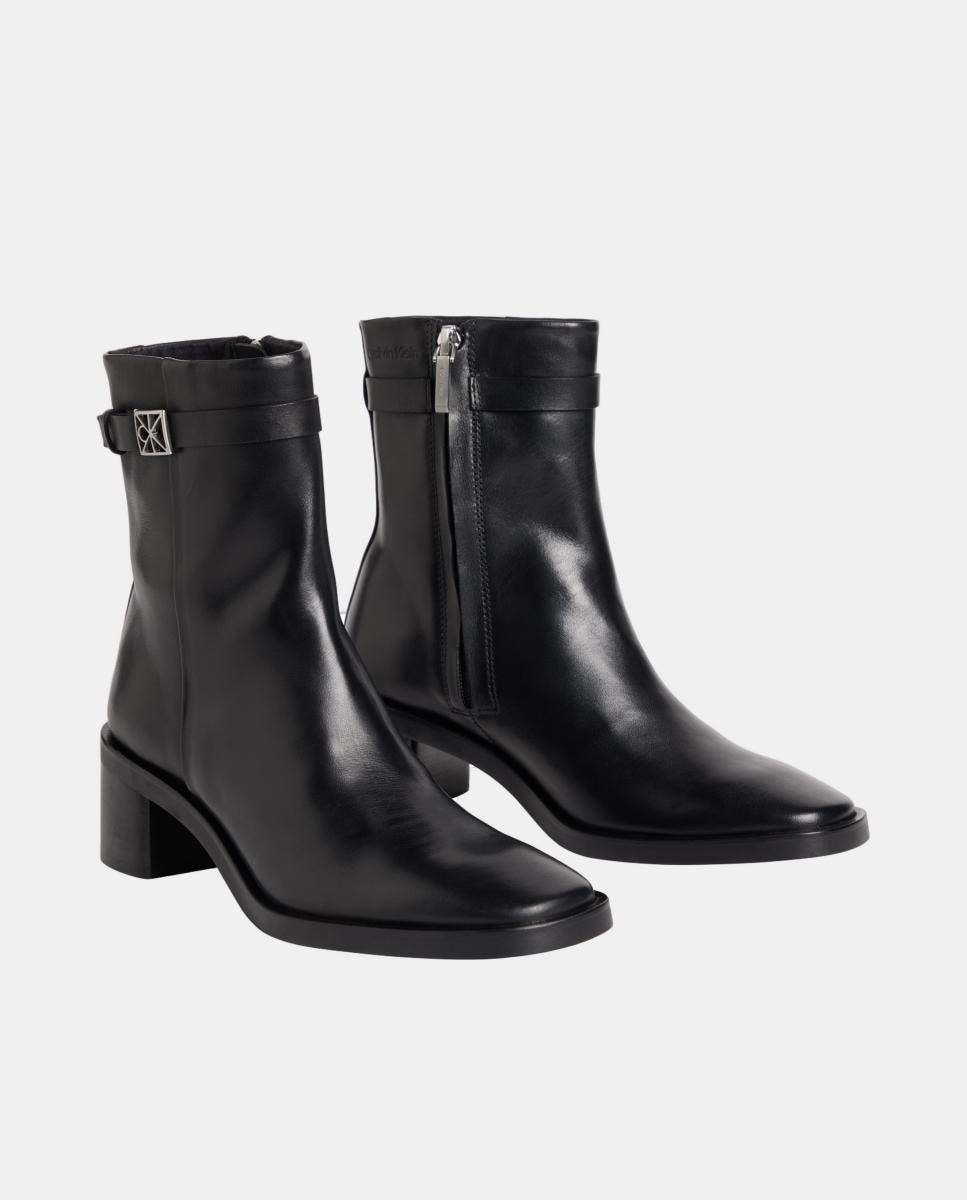 Botins em Pele Preto-2