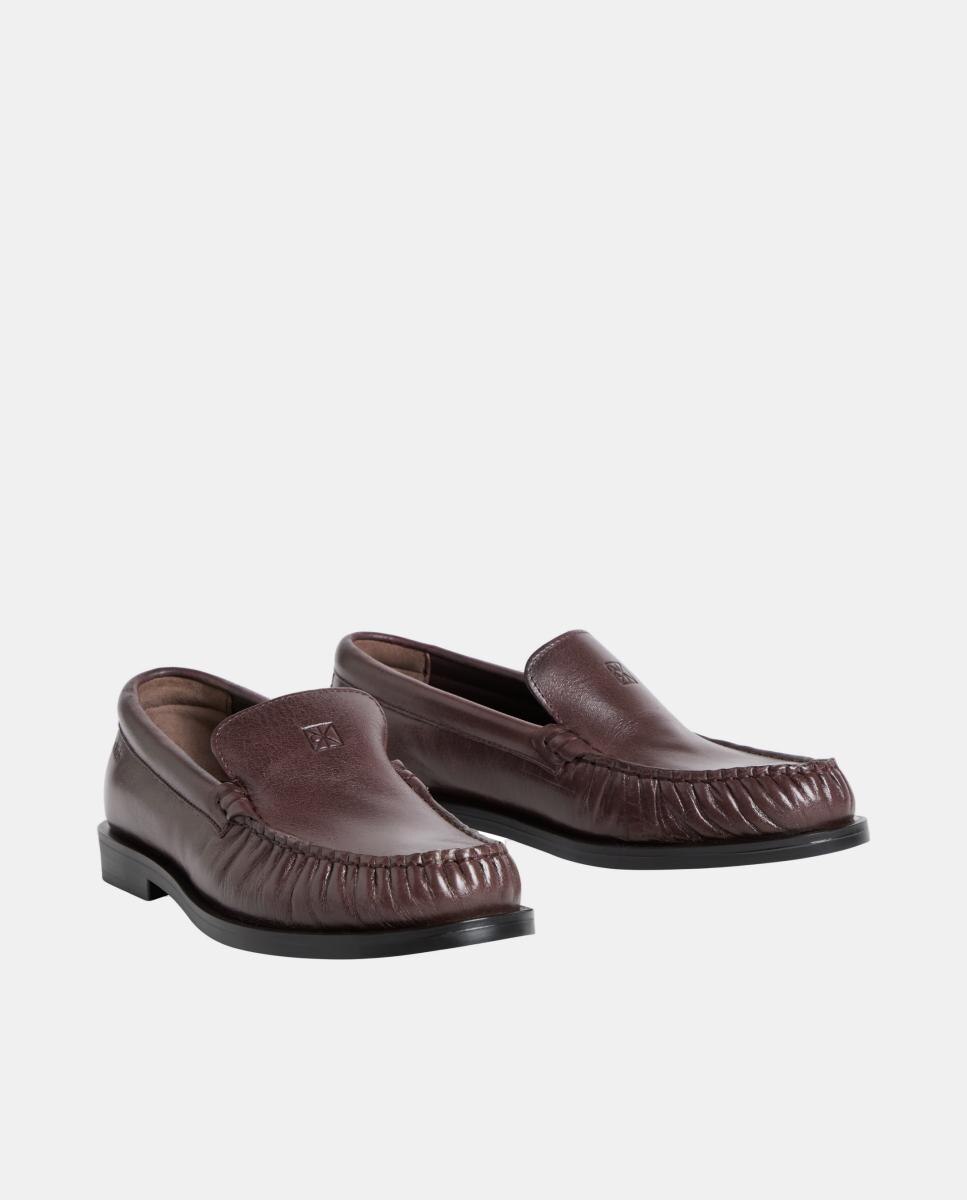 Mocasín Calvin Klein de piel - Rojo Granate Rojo Granate-2