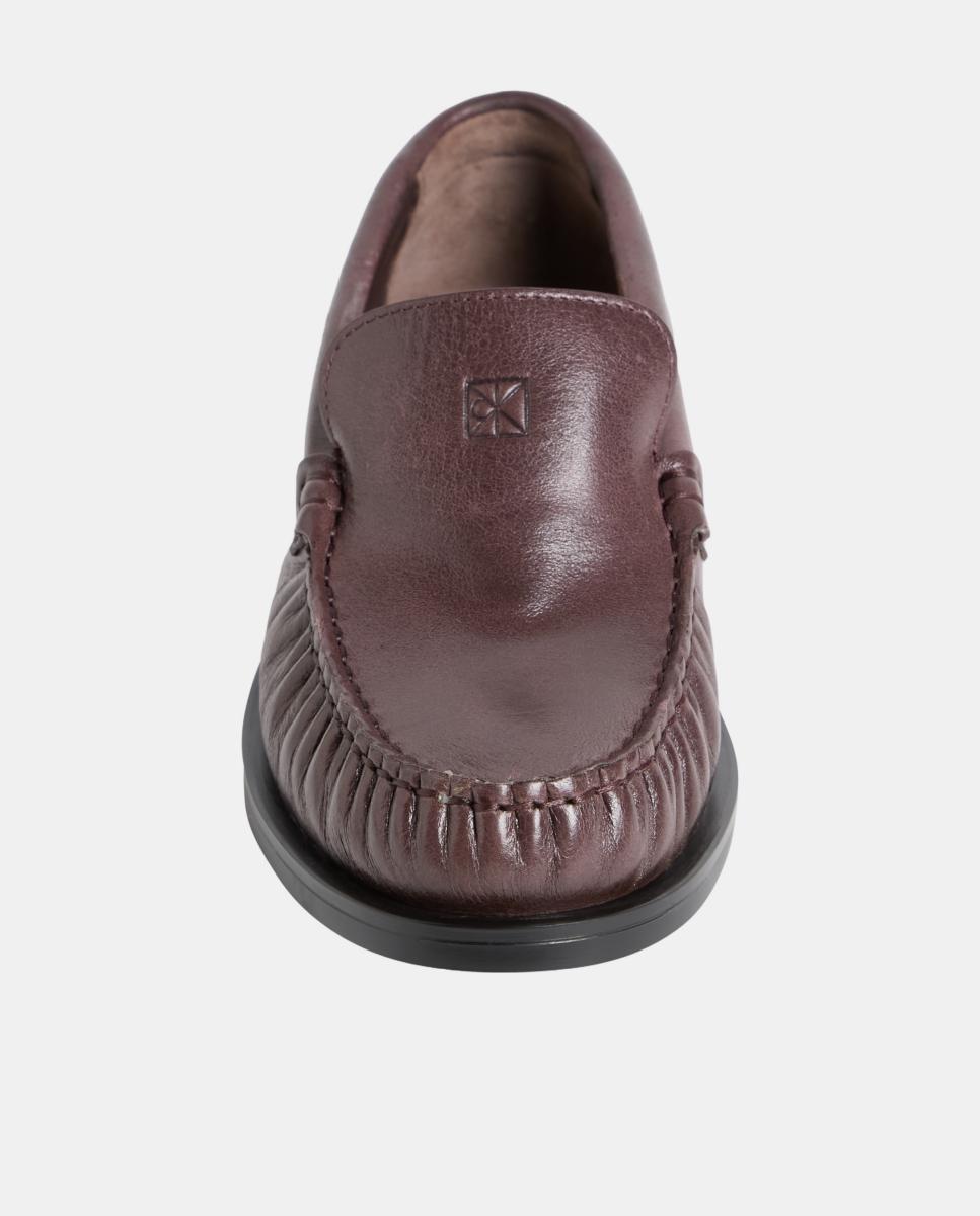 Mocasín Calvin Klein de piel - Rojo Granate Rojo Granate-4