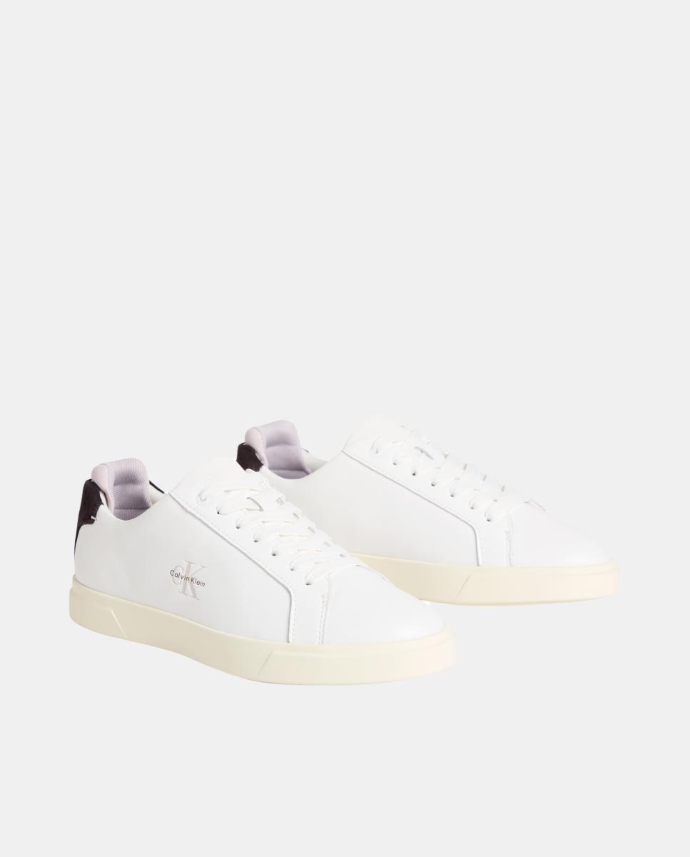 Sapatilhas em Pele Branco-2
