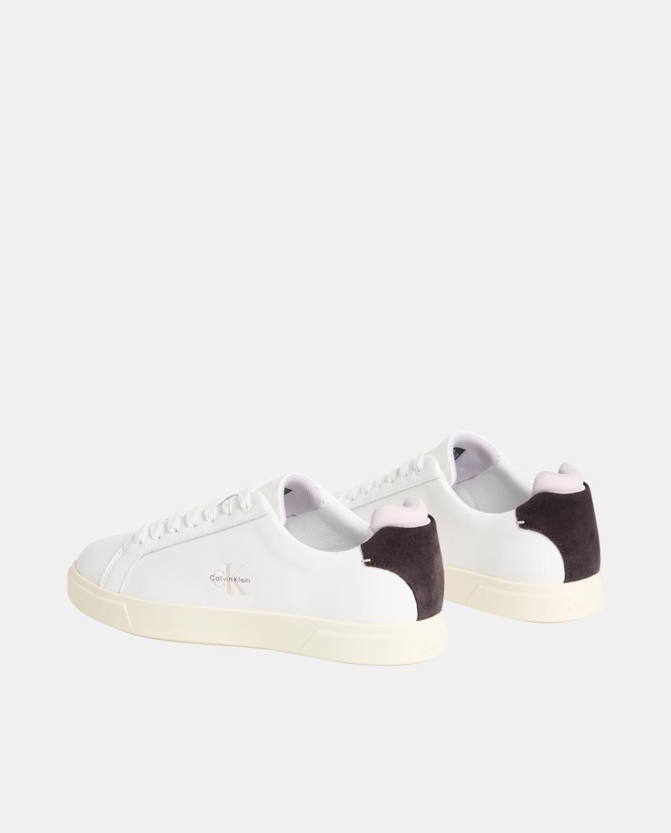 Sapatilhas em Pele Branco-3